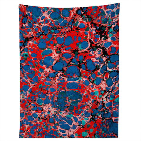 Amy Sia Marble Bubble Red Tapestry