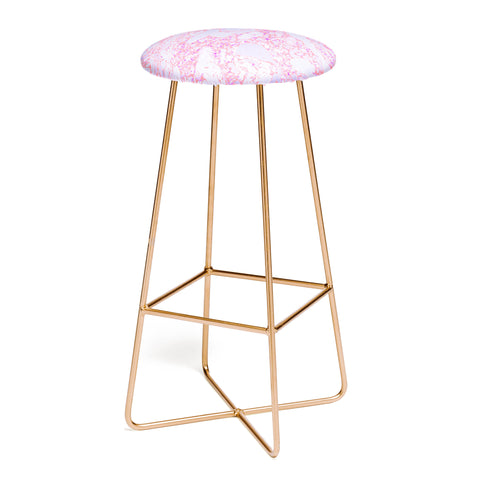 Amy Sia Marble Coral Pink Bar Stool