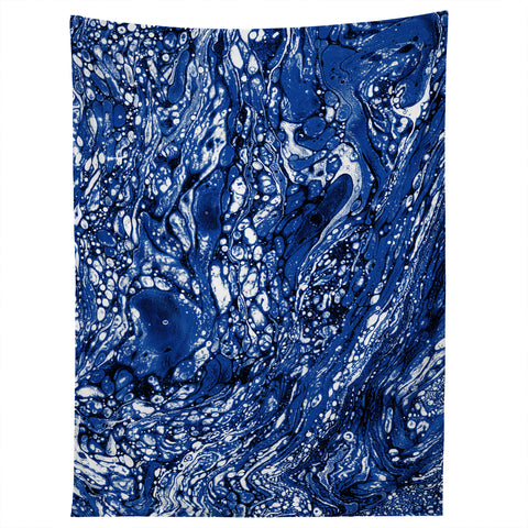 Amy Sia Marble Dark Blue Tapestry