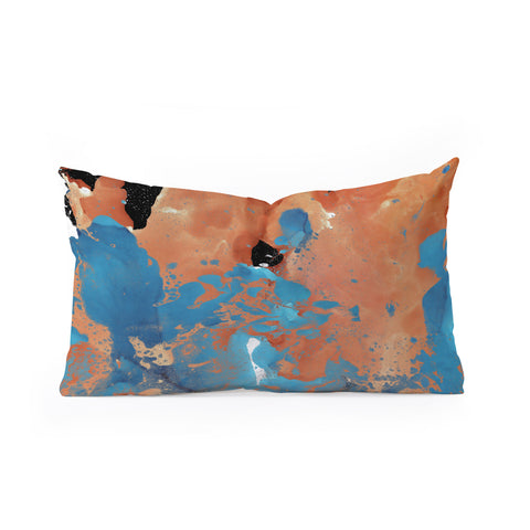 Amy Sia Marble Inversion II Oblong Throw Pillow