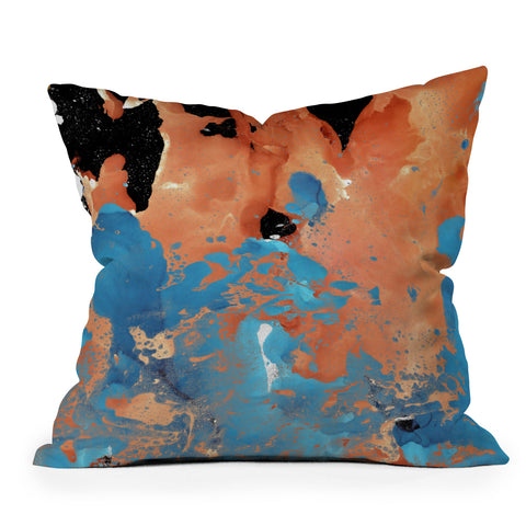 Amy Sia Marble Inversion II Throw Pillow