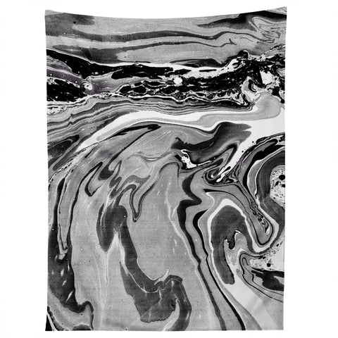 Amy Sia Marble Monochrome Black Tapestry