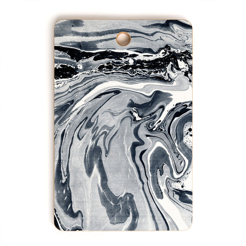Amy Sia Marble Navy Cutting Board Rectangle