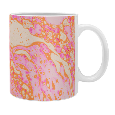 Amy Sia Marble Orange Pink Coffee Mug