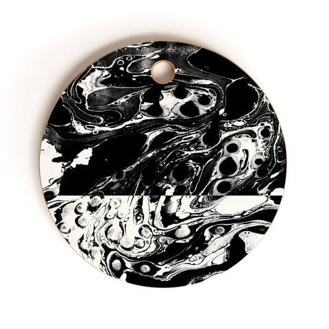 Amy Sia Marble Reverse Cutting Board Round