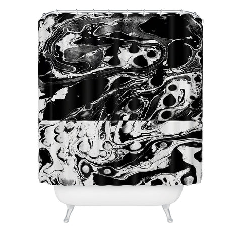 Amy Sia Marble Reverse Shower Curtain