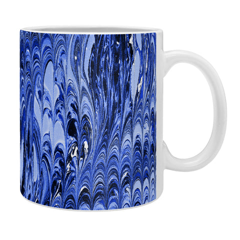Amy Sia Marble Wave Blue Coffee Mug