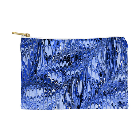 Amy Sia Marble Wave Blue Pouch