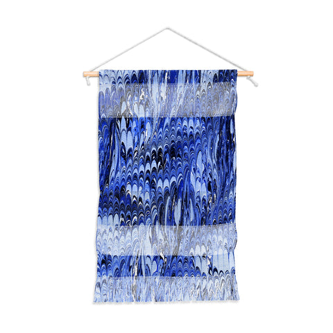 Amy Sia Marble Wave Blue Wall Hanging Portrait