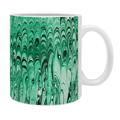 Amy Sia Marble Wave Emerald Coffee Mug