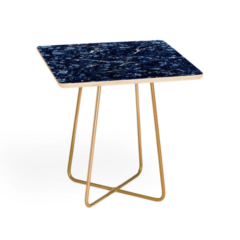 Amy Sia Marbled Illusion Navy Side Table
