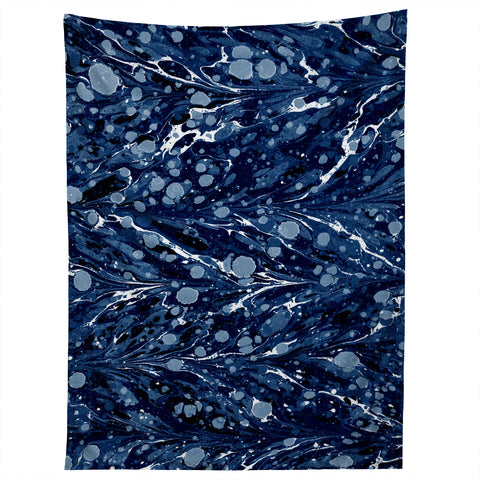 Amy Sia Marbled Illusion Navy Tapestry