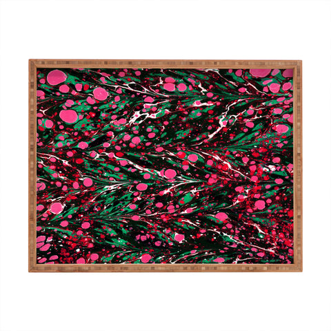 Amy Sia Marbled Illusion Pink Rectangular Tray