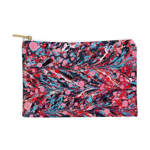 Amy Sia Marbled Illusion Red Pouch