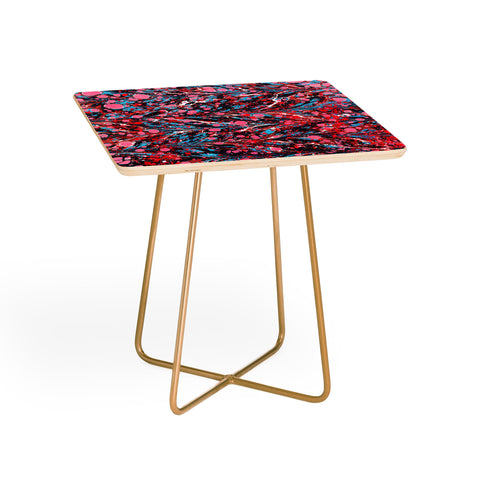 Amy Sia Marbled Illusion Red Side Table