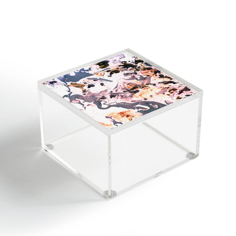 Amy Sia Marbled Terrain Rose Pink Acrylic Box