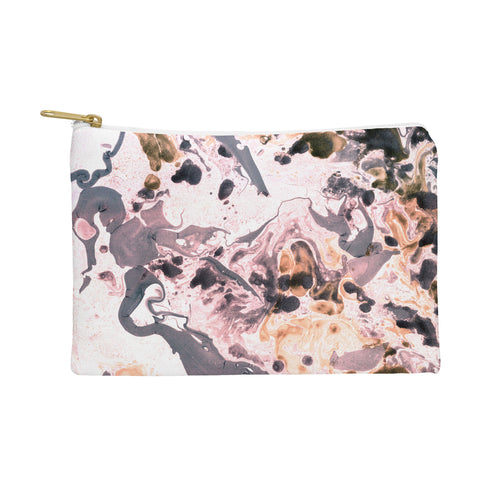 Amy Sia Marbled Terrain Rose Pink Pouch