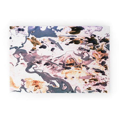 Amy Sia Marbled Terrain Rose Pink Welcome Mat
