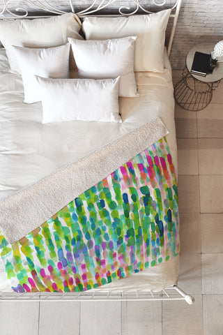 Amy Sia Molokai Fleece Throw Blanket