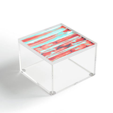 Amy Sia Neon Stripe Orange Acrylic Box