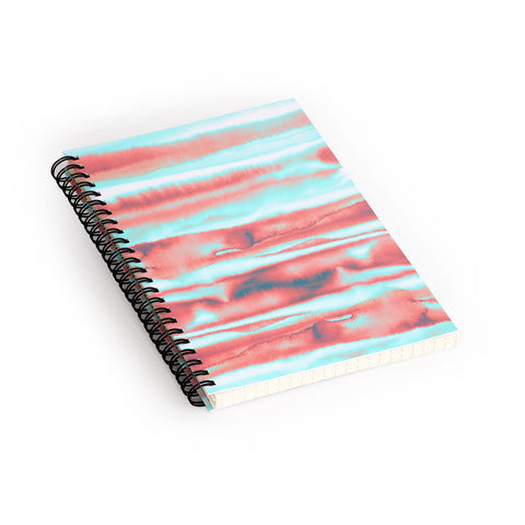 Amy Sia Neon Stripe Orange Spiral Notebook