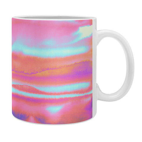 Amy Sia Neon Stripe Pink Coffee Mug