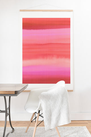 Amy Sia Ombre Watercolor Pink Art Print And Hanger