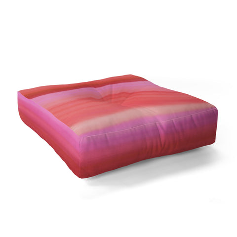 Amy Sia Ombre Watercolor Pink Floor Pillow Square