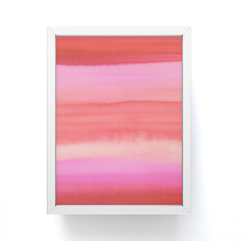Amy Sia Ombre Watercolor Pink Framed Mini Art Print