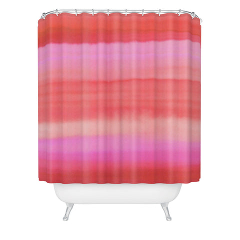 Amy Sia Ombre Watercolor Pink Shower Curtain