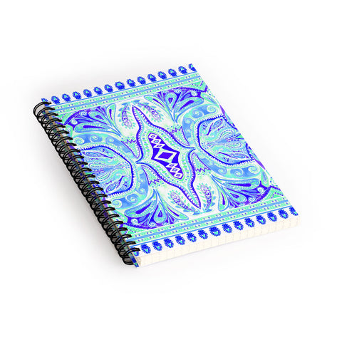 Amy Sia Paisley Aqua Spiral Notebook