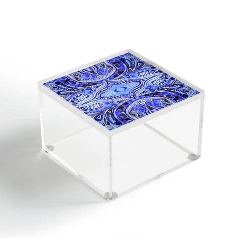 Amy Sia Paisley Deep Blue Acrylic Box