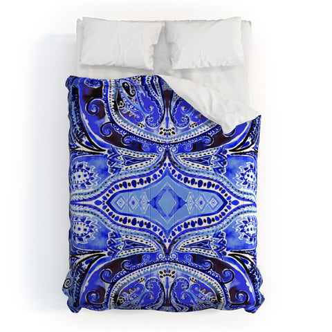 Amy Sia Paisley Deep Blue Comforter
