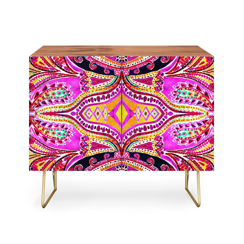 Amy Sia Paisley Hot Pink Credenza