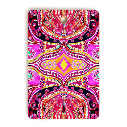 Amy Sia Paisley Hot Pink Cutting Board Rectangle