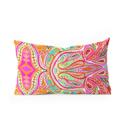Amy Sia Paisley Pink Oblong Throw Pillow