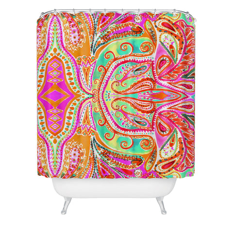 Amy Sia Paisley Pink Shower Curtain