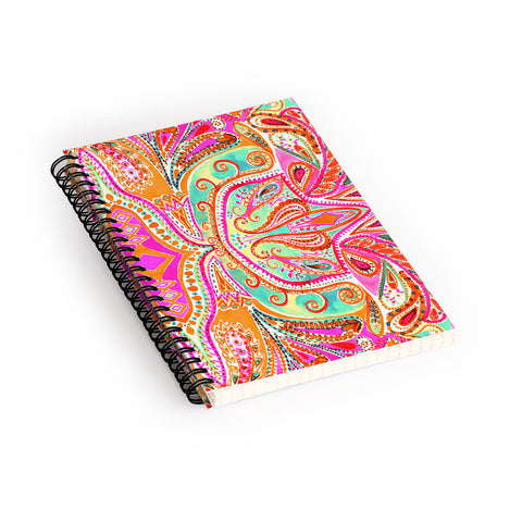 Amy Sia Paisley Pink Spiral Notebook