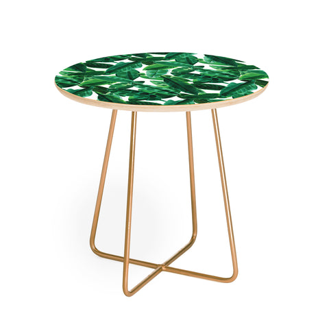 Amy Sia Palm Green Round Side Table