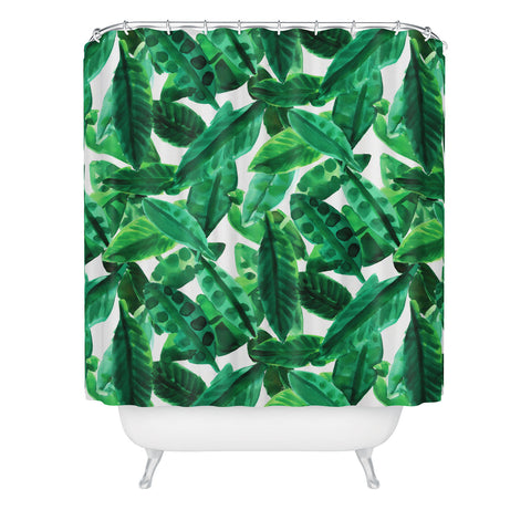 Amy Sia Palm Green Shower Curtain