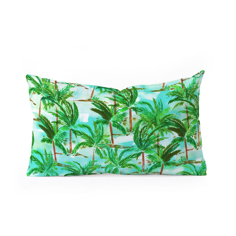 Amy Sia Palm Tree Oblong Throw Pillow