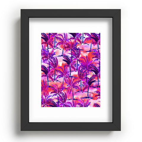 Amy Sia Palm Tree Purple Recessed Framing Rectangle