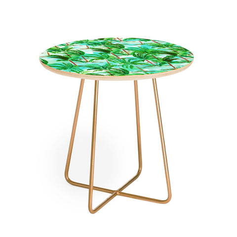 Amy Sia Palm Tree Round Side Table