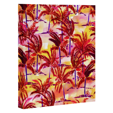 Amy Sia Palm Tree Sunset Art Canvas
