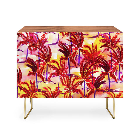 Amy Sia Palm Tree Sunset Credenza