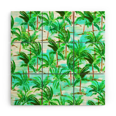 Amy Sia Palm Tree Wood Wall Mural