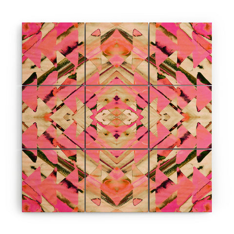 Amy Sia Paros Pink Wood Wall Mural