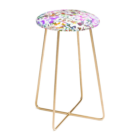 Amy Sia Pastel Leopard Counter Stool