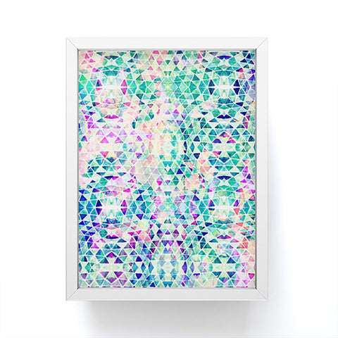 Amy Sia Pastel Triangle Framed Mini Art Print