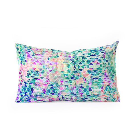 Amy Sia Pastel Triangle Oblong Throw Pillow